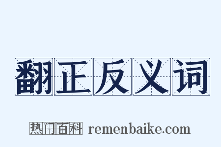 翻正反义词是什么意思的图片